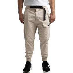 Cosi Ανδρικό Παντελόνι Joggers Κανονική Εφαρμογή Λευκό 2-OPPOE