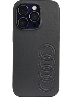 Audi Synthetic Leather iPhone 14 Pro 6.1" black/black hardcase AU-TPUPPCIP14P-TT/D1-BK