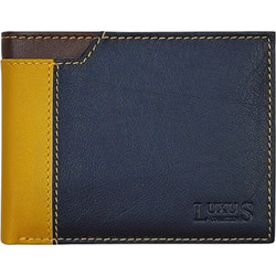 LUXUS Ανδρικό Πορτοφόλι με RFID δέρμα 5221 μπλε