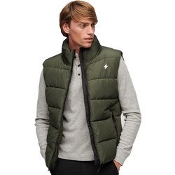 Superdry Αμάνικο Ανδρικό Μπουφάν Χειμωνιάτικο Puffer Χακί M5011808A-GUL