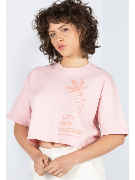 Huf Growth S/S Crop T-Shirt (WTS0066-Blush)