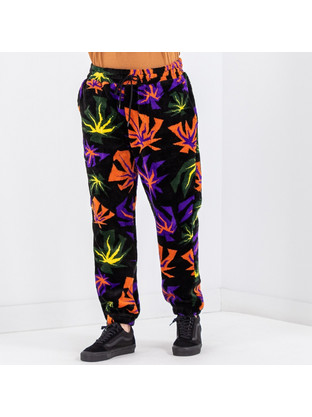 Huf Ανδρικό Παντελόνι Φόρμας Fleece με Λάστιχο Πολύχρωμο PT00258-MULTI