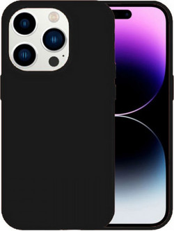 Θήκη Rubber Ενισχυμένης Σιλικόνης για iPhone 15 Pro Μαύρο