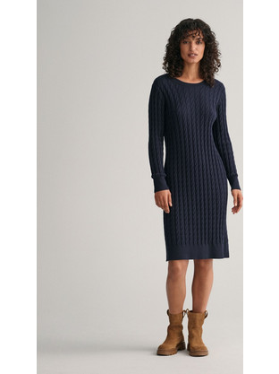 Gant Midi Καθημερινό Φόρεμα Navy Μπλε 3GW4502007
