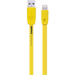 Remax RC-001i Flat USB-A to Lightning Cable 1m Yellow RC-001I