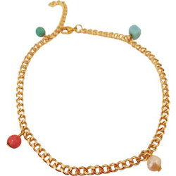 Αλυσίδα ποδιού - αστραγάλου ατσάλι επιχρυσωμένο xedpod1