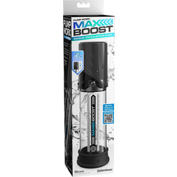 Pipedream Max Boost Τρόμπα Πέους Μαύρη Διαφανή