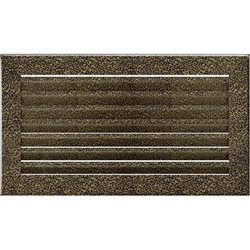 Kratki 30CZ FRESH Περσίδα 17x30cm Ορθογώνια Μαύρη Χρυσή