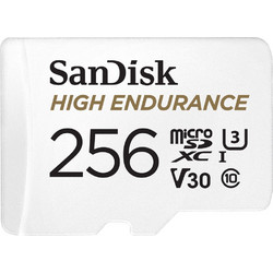 Sandisk High Endurance microSDXC 256GB Class 10 U3 V30 UHS-I