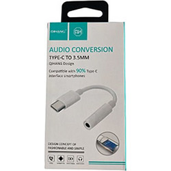 Αντάπτορας Audio Conversion QIHANG QH-M30 Type-C to 3.5mm Άσπρο