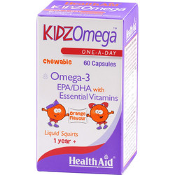 Health Aid Kidz Omega Ιχθυέλαιο για Παιδιά Πορτοκάλι 60 Ζελεδάκια