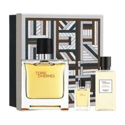 Hermes Terre D'Hermes Pure Perfume 75ml + Shower Gel 40ml + Miniature Pure Perfume 5ml