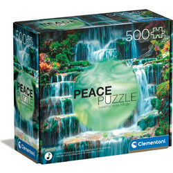 Puzzle Clementoni Peace Collection The Waterfall Spotify Relax 500 Κομμάτια