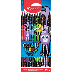 Maped Color'Peps Monster Ξυλομπογιές Σετ 12τμχ