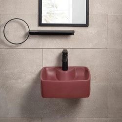 Ios Bordeuax Matt 38x38 - Επιτραπέζιος νιπτήρας