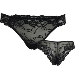 Slip Brazil με Δαντέλα Amelie ΜΑΥΡΟ