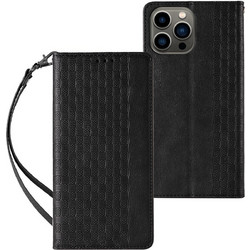 Magnet Strap Case Case for iPhone 13 Pro Pouch Wallet + Mini Lanyard Pendant Black