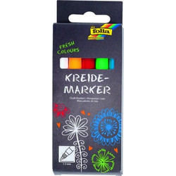 Μαρκαδόροι Ζωγραφικής Υγρής Κιμωλίας Kreide Marker 5τμχ 390509 Folia