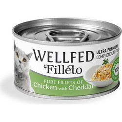 Wellfed Filleto Adult with Pure Fillets Of Chicken & Cheddar 70gr