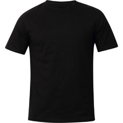 Zero RAW NECK BASIC T-SHIRT Μαύρο