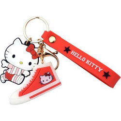Take Care Μπρελόκ Hello Kitty με Έξτρα Αξεσουάρ Παπούτσι Κόκκινο/Μαύρο