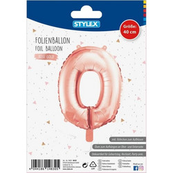 STYLEX ΜΠΑΛΟΝΙ ΑΡΙΘΜΟΣ 0 METΑΛΛΙΖΕ ΧΡΩΜΑ ROSEGOLD - SILVER 1 ΤΕΜΑΧΙΟ, ΜΕΓΕΘΟΣ 40CM