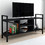 Megapap Έπιπλο Τηλεόρασης Ξύλινο Μαύρο Μ120xΠ35xΥ61cm Santana GP041-0019,3