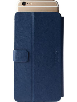KRUSELL MALMO SLIDE ΘΗΚΗ UNIVERSAL LEATHER FLIPWALLET 4XL BLUE