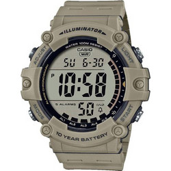 Casio Standard Ψηφιακό Ανδρικό Ρολόι Χρονογράφος με Καφέ Καουτσούκ Λουράκι AE-1500WH-5AVEF