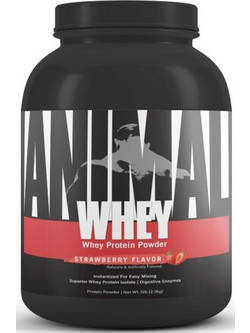 Universal Nutrition Animal Whey Isolate Loaded Strawberry Πρωτεΐνη Ορού Γάλακτος Γράμμωσης 2.27kg
