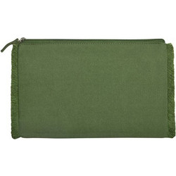 U-BAG BORA BORA Νεσεσέρ με ξέφτια 100% Βαμβάκι, 320grs 26 x 17εκ. LIGHT ARMY