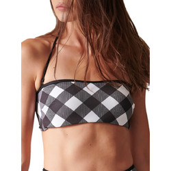 BLU4U Barbie Checks Bikini Top Strapless με Ενίσχυση Μαύρο 22366142-02