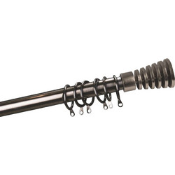 Κουρτινόβεργα Επεκτεινόμενη 160-300cm Slices Black Nickel