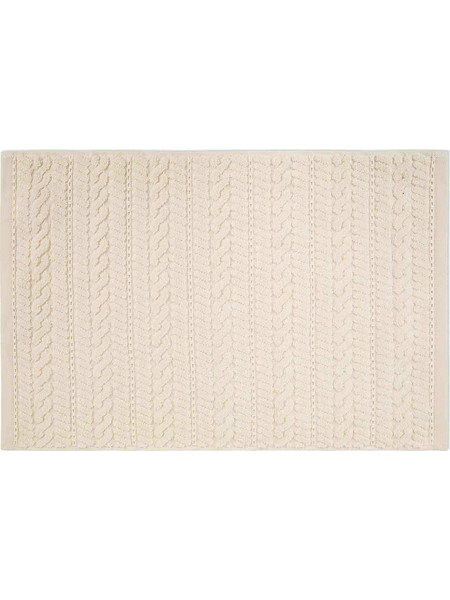 Coincasa πετσέτα προσώπου με ανάγλυφο κέντημα 100 x 60 cm - 007359611 Εκρού