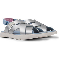 Camper Oruga Παιδικά Πέδιλα για Κορίτσι Ασημί K800430-010