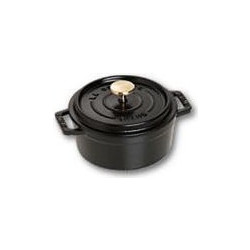 Staub Cocotte Round Κατσαρόλα Black 12cm/0.4lt