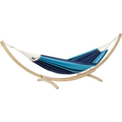 Αιώρα με ξύλινη βάση Kronos Set Santana Blue Santana