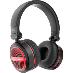 Dudao X22XS Ασύρματα Bluetooth Ακουστικά On Ear Μαύρα Κόκκινα