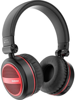 Dudao X22XS Ασύρματα Bluetooth Ακουστικά On Ear Μαύρα Κόκκινα