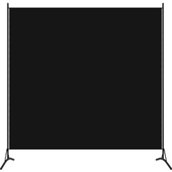 vidaXL Διαχωριστικό Δωματίου Μαύρο 175 x 180 εκ. Υφασμάτινο 320738