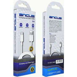 Καλώδιο Σύνδεσης και Φόρτισης Ancus Flow E44 USB σε Micro-USB 2.0A 480Mbps Data Transfer Λευκό 1m