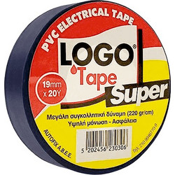 LOGO ΗΛΕΚΤΡΟΜΟΝΩΤΙΚΗ 19mm x 18m ΜΑΥΡΗ SUPER 10 τεμάχια