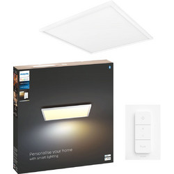 PHILIPS Hue White Ambiance Έξυπνο Φωτιστικό Οροφής Aurelle Square Panel Light 46.5W + Hue Διακόπτης Dimmer