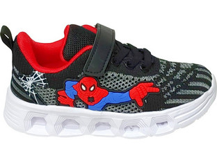 Marvel Spiderman X-85 Παιδικά Sneakers με Φωτάκια Μαύρα