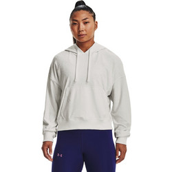 Under Armour Journey Terry Hoodie Γυναικείο Αθλητικό με Κουκούλα Λευκό 1376915-006