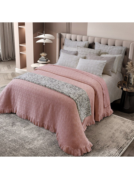 Κουβέρτα pink 230x260cm Liolios Home 2231 DIAMOND