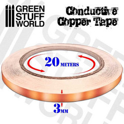Conductive Copper Tape 3mm x 20m - Αγώγιμη Ταινία Χαλκού 3mm x 20m