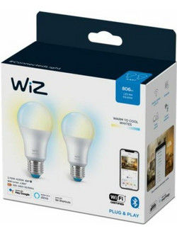 Wiz White Ambiance E27 A60 2pack