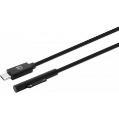 Manhattan 353632 KabelschnittstellenGenderAdapter USB C Surface Connect Schwarz (353632)