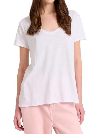 T-SHIRT FUNKY BUDDHA FBL009-100-04 ΛΕΥΚΟ